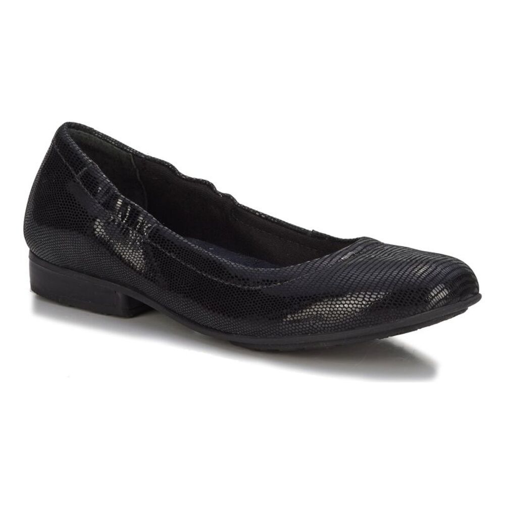 Walking Cradles Black Tess Style  Flats size 7W wide width